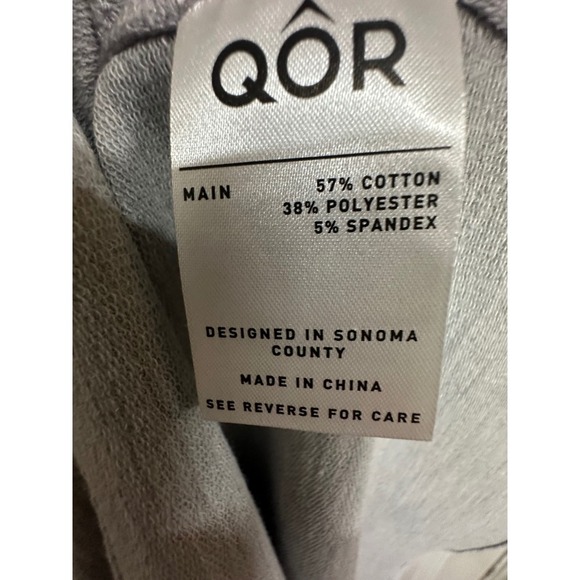 QOR Kit Women's Sweat Oder Control Fabric Tie Front VNeck Gray Dress Size Medium - Picture 4 of 5